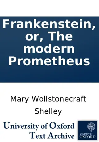 Обложка «Frankenstein; or, the modern prometheus»